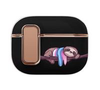 Transgender Sloth Trans Proud Compatible with Airpod Pro 1/2 Case PC Scratch-Resistant Drop-Proof Protective Cover with Secure Buckle