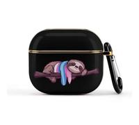 Transgender Sloth Trans Proud Compatible with Airpods 3 Case Hard Scratch-Resistant Drop-Proof Protective Cover with Keychain