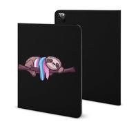 Transgender Sloth Trans Proud Funny Tablet Case Compatible with IPAD Pro 2020 （11in）/2020 （10.2in）/2020 AIR 4 （10.9in）/Pro 2021 （11in）/Air4/Air5 （10.9in） Personality Protective Cover with Pen Slot