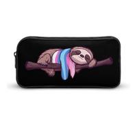 Transgender Sloth Trans Proud Simple Pencil Case Large Capacity Pen Marker