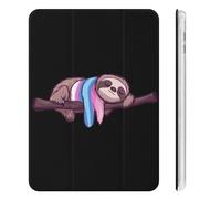 Transgender Sloth Trans Proud Tri-fold Tablet Case Compatible with IPAD Mini4/5/6 Soft Protective with Pen Slot