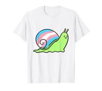 Transgender Snail Trans Pride Value Graphic T-Shirt, Men, White, XL
