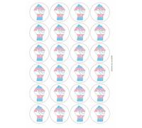 Transgender Solidarity LGBT Pride Circular Matt Paper Stickers A4 Sheet of 24 (Each Sticker is 45mm Diameter)