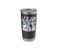 Transgender Trans LGBT Pride Rights American Flag Stainless Steel Insulated Tumbler