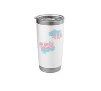 Transgender Trans LGBT Pride Rights Estrogen Molecule Stainless Steel Insulated Tumbler