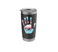 Transgender Trans LGBT Pride Rights Hand Earth Transgender Stainless Steel Insulated Tumbler