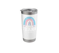 Transgender Trans LGBT Pride Rights Rainbow I Am Trans Get Stainless Steel Insulated Tumbler