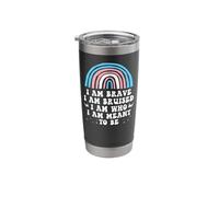 Transgender Trans LGBT Pride Rights Rainbow Stainless Steel Insulated Tumbler