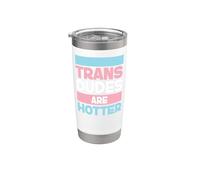 Transgender Trans LGBT Pride Rights Trans Dudes are Hotter Stainless Steel Insulated Tumbler