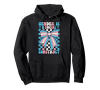 Transgender Trans Pride Flag Gender Is A Social Construct Pullover Hoodie