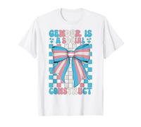 Transgender Trans Pride Flag Gender is A Social Construct T-Shirt
