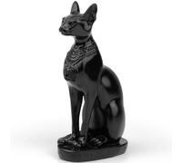 TRANSGOOD Egypt Cat Goddess Bastet Collectible Figurine 4.2" H Egypt Souvenirs Mini Resin Figurine for Home Desktop Decoration