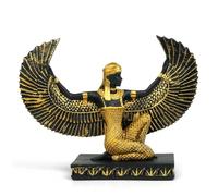 TRANSGOOD Open Wings Kneeling Egyptian Isis Figurine Ancient Egyptian Mythology Goddess Sculpture Home Décor Collectible Figurine Egypt Souvenirs