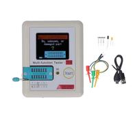 Transistor Meter and Automatic Tester with Backlit LCD Display for NPN PNP Transistors Capacitors Resistors Diodes Triodes N Channel and P Channel MOSFETs IGBTs JFETs and SCR