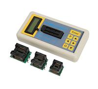 Transistor Tester, Multifunctional IC Transistor Tester, IC Tester Integrated Circuit IC Tester Professional ABS Portable Digital Transistor IC Tester for Cd4000 Series Op Amps
