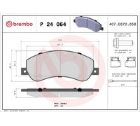 BREMBO P 24 064 Brake pad set