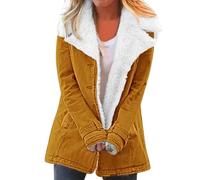 Transition Jacket Women's Elegant Without Hood, Fleece Jacket, Thick, Warm, Cuddly Jacket, Plush Lined Winter Jacket, Single Breasted Wool Coat, Oversized Faux Fur Jacket, Fluffy Sweat Jacket, orange