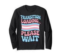 Transition Loading LGBTQ Pride Month Trans Transgender Long Sleeve T-Shirt