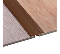 Transition Profile, T Profile Transition Strip Self-Adhesive 5 x 300 cm Door Threshold Strip PVC Flat Gap Cover for Door Thresholds and Connecting Floors of Laminate Plank Tiles (Brown)