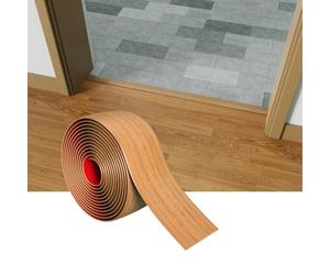 Transition Profile, Thickened, Self-Adhesive Floor Divider Strip for Connecting Floor Gaps Carpet Threshold Transition Tile Floor (Pear Brown-1M)
