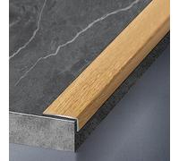 Transition Strip, Aluminum Stair Nose or, Step Edge Trim Guard Wood Grain, Tiles Transition Strip Cover, Stairs Threshold