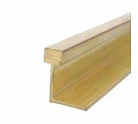 Transition Strip Doorway Uneven Floor Transition Strip Brass, Wood to Tile Floor Joint Trim, L Molding Threshold Divider Bar, Wall Decoration Edge Trim Cover(0.8x2cm(0.12"x0.79"))