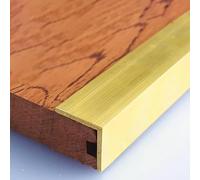 Transition strip, Floor Transition Strip Brass Threshold Divider Strips for Wooden Floors, Metal 90 Degree, L-Shaped Stair Nosing Edge Trim for Outdoor I(19.5x19.5mm(3/4"x3/4"))