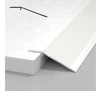 Transition Strip Flooring Transition Strip Aluminum Cuttable Flooring Reducer Molding Threshold Ramp Reducer Floor Threshold Strips Replacement Floor Strips Easy to Install (White 140cm/55in