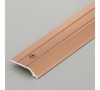 Transition Strip for Uneven Floors with Screw Kits, Rug Edge Binding Thickness Within 5mm, Metal Carpet Trim to Laminate/Carpet Tile/Carpet Wood(Rose Gold,32 in/81.3cm)