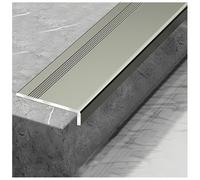 Transition Strip L-Shaped Metal Stair Nose Edging, Aluminum Alloy Stair Edge Protector, Easy Cuttable(Champagne,40x30mm(1.6x1.2in))