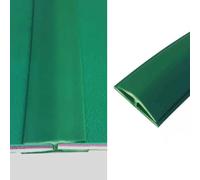 Transition Strip Rug Edge Binding/Carpet Transition Strips, PVC Threshold Strip for Joining Floor/Carpet Gaps, Home/Office/Hotel Carpet Edge Trim Bar(Green,L400cm(157 1/2"))