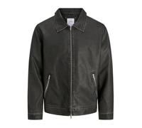 Jack & Jones Casablanca Leather Jacket Black XL Men