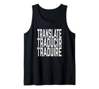 Translate Traducir Traduire Translator Translation Tank Top