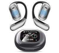 Translation Earbuds in Real Time AI Language Translator Earbuds with touch LCD touchscreen Bluetooth 5.4 Translator Headphones Over-Ear Earbuds fit iOS & Android for Travel Business Learning