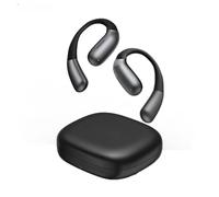 Translation Earbuds Language Open Ear Wireless for Small Ears (Black, One Size)