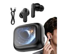 Translation Earbuds - Noise Cancellation Wireless AI Headphones, Real Time Language Tsanslator Earphones for Learning, Business Trips, College, Work, Gym, Indoor or Outdoor Use, 1.57x0.59 inches