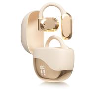Translation Earbuds Real Time, 2025 Newest Ai Headphones Language Translation, 144 Languages Translation Earbuds Real Time Play Music Bluetooth Over-Ear Earbuds for Travel Learning Business (Beige)
