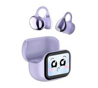 Translation Earbuds Real Time - AI 144 Language Translator Earbuds,Bluetooth 5.3 High Fidelity Waterproof Wireless Earphones LED Touchscreen Noise Cancelling for Sports Travel Business (Purple)