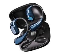 Translation Earbuds Real Time- Souroyea 150 Languages Two-Way AI Translator Open Ear Headphones Device, ENC Noise Cancelling & 10H Playtime for Travel Tour Guide, Business Meeting & School (Blue)