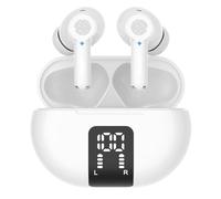 Translation Earbuds Real Time Voice Translator Earbuds Supports 144 Languages Two-Way Online Translator in Ear Earbuds with APP Fit iOS and Android Ideal for Travel and Business(White)