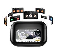 Translation Earbuds - Wireless Long Battery Life, Ear 6.0, AI Translation With Color Screen | Earbud Translator For Students, International Travel, Business, Communication, Meetings