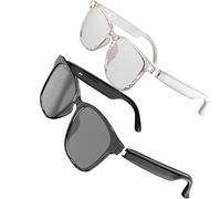 Translation Glasses, Open-Ear Stereo Speakers for Men Women, Blue Light Filter for Home/Office/Outdoor (white and black)