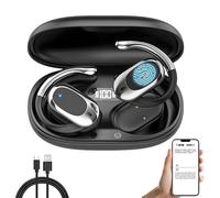 Translator Headphones AI Translation Earbuds - Real-Time Wireless Bluetooth 5.4, LED Display, 144 Language Support for Travel & Business (Black)