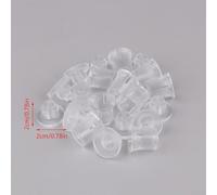 Translucent Advertising Nail for Glass Display Mounting, 10 PCS Frosted Plastic Screws with Invisible Transparent Brackets 14mm and 20mm Compatible(20 * 20MM)