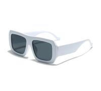 Translucent Brown Oversized Square Sunglasses, Chunky Frame UV400(04)