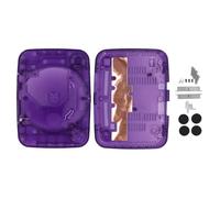 Translucent Console Replacement Shell for, Retro Gaming Console Case Compatible with SCPH - 001/101/102/103 All Versions, Premium ABS Housing with Full Assembly Kit (Translucent Purple)