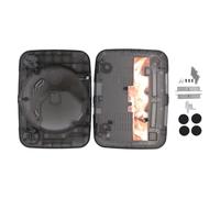 Translucent Console Replacement Shell for, Retro Gaming Console Case Compatible with SCPH - 001/101/102/103 All Versions, Premium ABS Housing with Full Assembly Kit (Transparent Black)