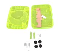 Translucent Console Replacement Shell for, Retro Gaming Console Case Compatible with SCPH - 001/101/102/103 All Versions, Premium ABS Housing with Full Assembly Kit (Transparent Green)