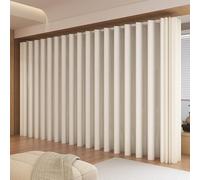 Translucent Crinkle Paper Room Divider Screen - Freestanding Floor-to-Ceiling Partition for Privacy, Decorative Space Separation, Lightweight & Stylish Interior Solution