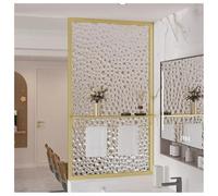 Translucent Fluted Shower Screen with Towel Bar - Stylish Privacy Divider for Wet Room & Home Office, d Finish, 30x150 cm, Elegant Half Wall Partition